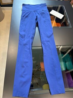 NWT Lululemon athletica Fast & Free HR Royal Blue Tight 25”